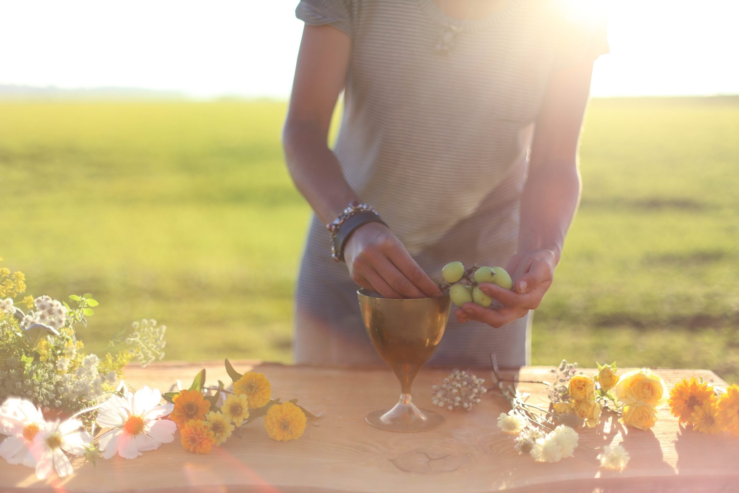 Erin Benzakein arranging flowers