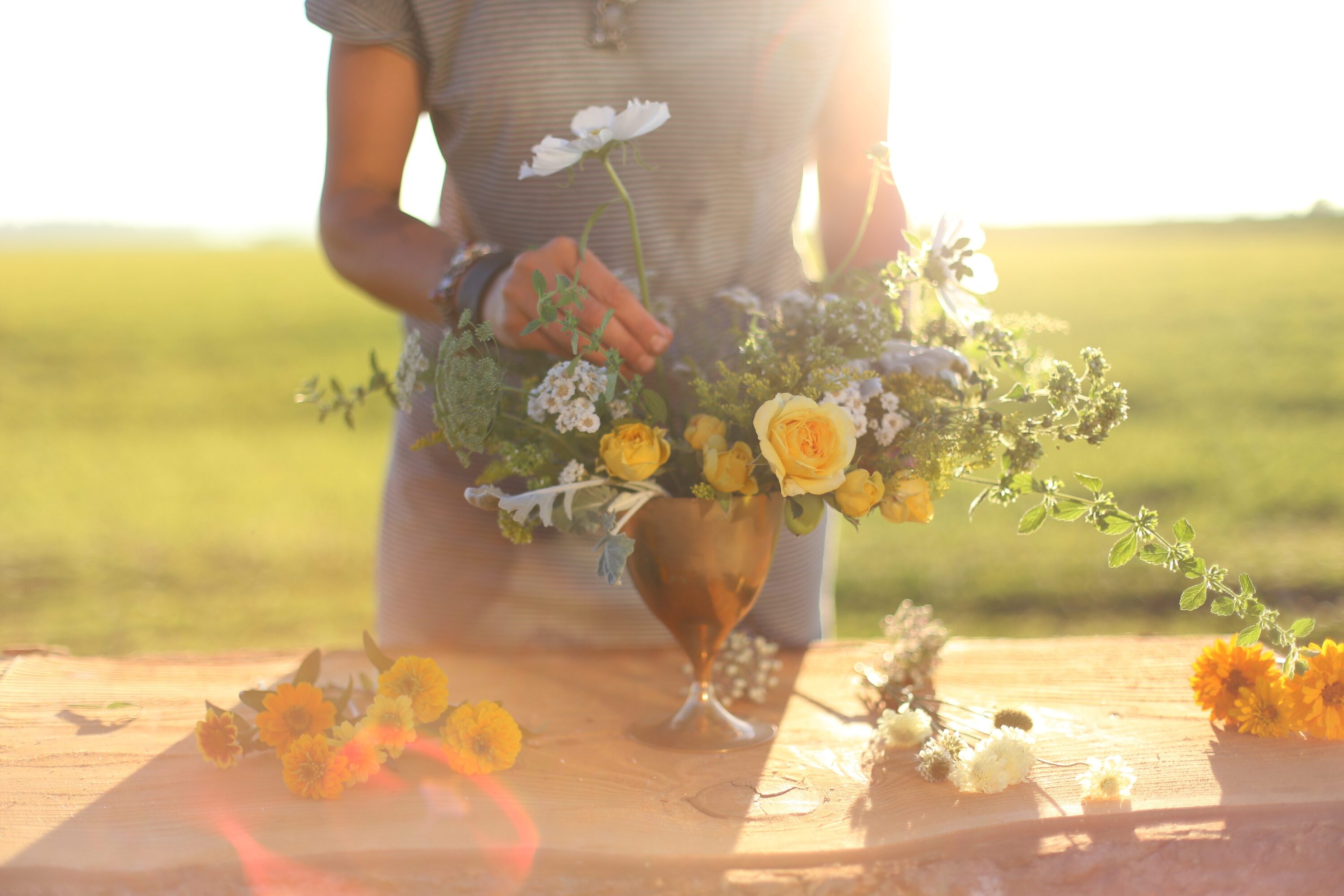 Erin Benzakein arranging flowers