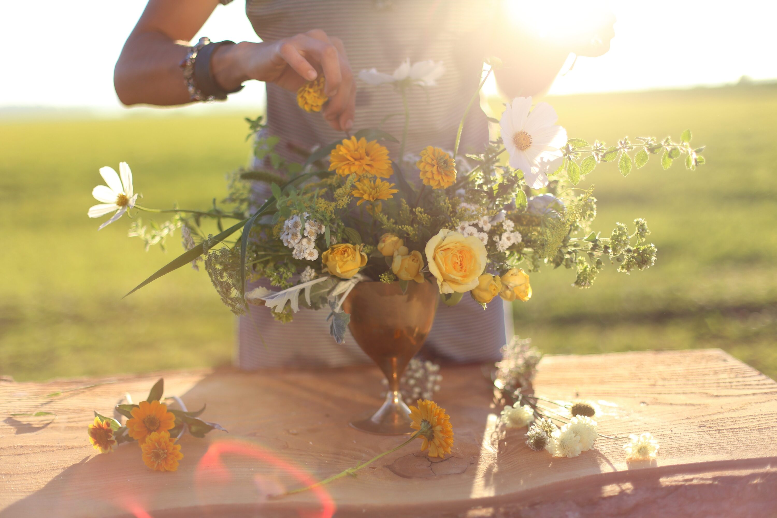 Erin Benzakein arranging flowers